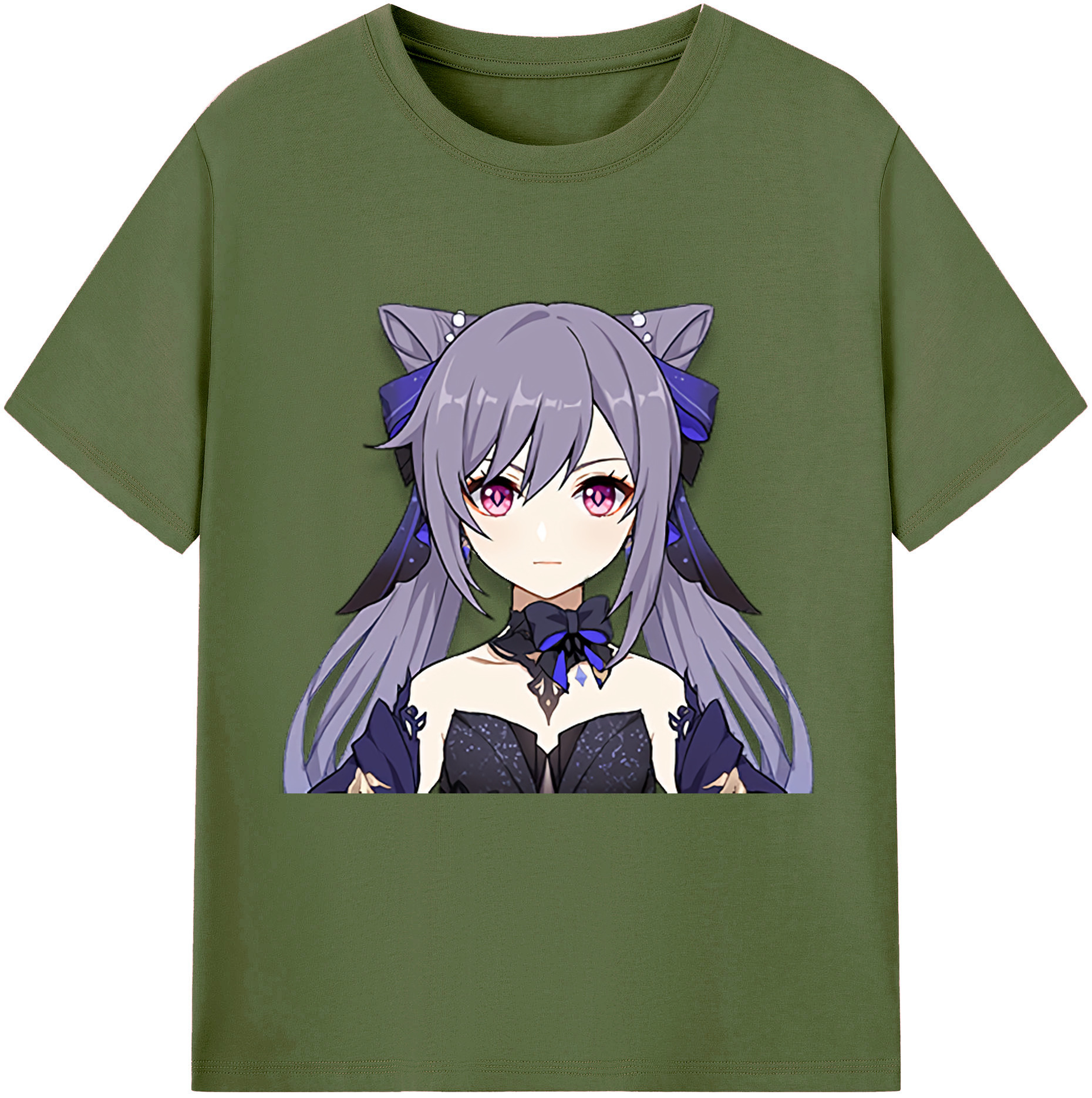 げんし神 刻晴 こくせい genshin Kokusei 綿100％半袖Tシャツ（フロントプリント）